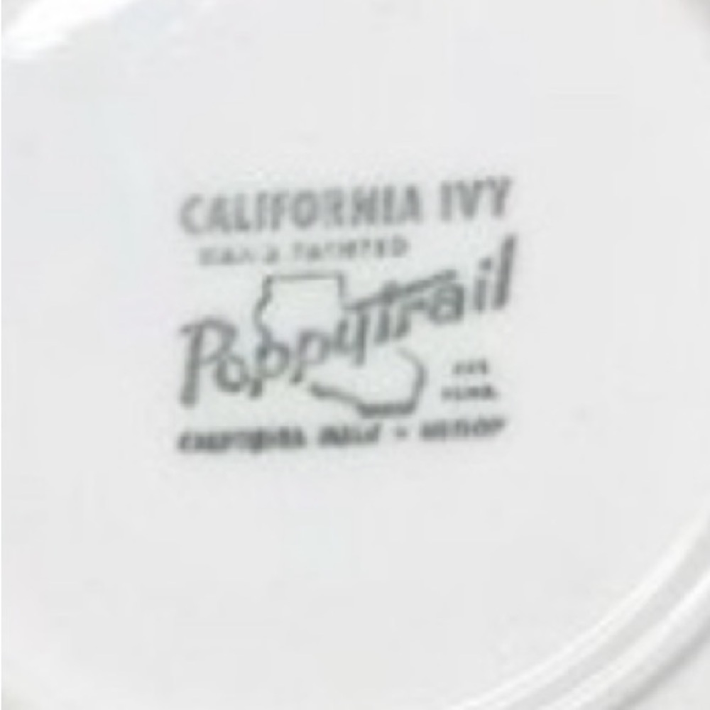 4 Vintage Metlox Poppytrail California Ivy Bread & Butter Plates in EUC - Picture 8 of 8